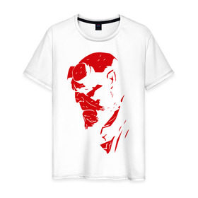 Мужская футболка хлопок с принтом Хеллбой в Санкт-Петербурге, 100% хлопок | прямой крой, круглый вырез горловины, длина до линии бедер, слегка спущенное плечо. | hellboy | хелбой | хеллбой