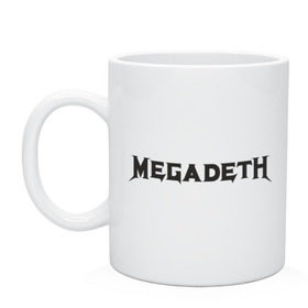 Кружка с принтом Megadeth в Санкт-Петербурге, керамика | объем — 330 мл, диаметр — 80 мм. Принт наносится на бока кружки, можно сделать два разных изображения | 