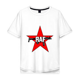 Мужская футболка хлопок Oversize с принтом Фракция Красной Армии в Санкт-Петербурге, 100% хлопок | свободный крой, круглый ворот, “спинка” длиннее передней части | raf | армии | армия | красная армия | красная звезда | красной | партизаны | террористы | фракция