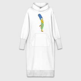 Платье удлиненное хлопок с принтом Marge Simpson в Санкт-Петербурге,  |  | simpsons | симпсоны | симсоны