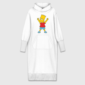 Платье удлиненное хлопок с принтом Bart Simpson (2) в Санкт-Петербурге,  |  | simpsons | барт | барт симпсон | симсоны | симспоны