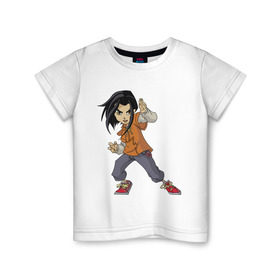 Детская футболка хлопок с принтом Джеки Чан (6) в Санкт-Петербурге, 100% хлопок | круглый вырез горловины, полуприлегающий силуэт, длина до линии бедер | Тематика изображения на принте: 