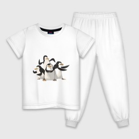 Детская пижама хлопок с принтом Мадагаскар (8) в Санкт-Петербурге, 100% хлопок |  брюки и футболка прямого кроя, без карманов, на брюках мягкая резинка на поясе и по низу штанин
 | madagascar | мадагаскар | пингвины