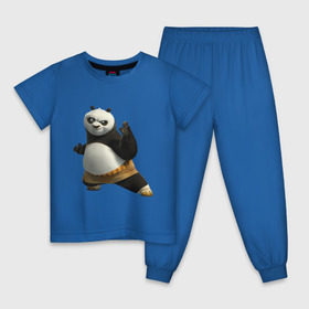 Детская пижама хлопок с принтом Кунг фу Панда (2) в Санкт-Петербурге, 100% хлопок |  брюки и футболка прямого кроя, без карманов, на брюках мягкая резинка на поясе и по низу штанин
 | панда