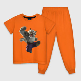 Детская пижама хлопок с принтом Кунг фу Панда (9) в Санкт-Петербурге, 100% хлопок |  брюки и футболка прямого кроя, без карманов, на брюках мягкая резинка на поясе и по низу штанин
 | kung fu panda | panda | кунг фу | кунг фу панда