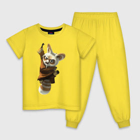 Детская пижама хлопок с принтом Кунг фу Панда (11) в Санкт-Петербурге, 100% хлопок |  брюки и футболка прямого кроя, без карманов, на брюках мягкая резинка на поясе и по низу штанин
 | kung fu panda | panda | кунг фу | кунг фу панда