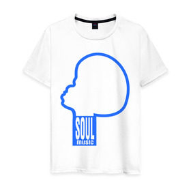 Мужская футболка хлопок с принтом soul music в Санкт-Петербурге, 100% хлопок | прямой крой, круглый вырез горловины, длина до линии бедер, слегка спущенное плечо. | джаз | музыка | соул
