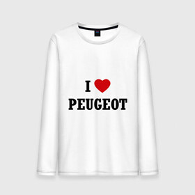 Мужской лонгслив хлопок с принтом I love Peugeot в Санкт-Петербурге, 100% хлопок |  | Тематика изображения на принте: auto | i love peugeot | peugeot | авто | автомобильные | машины | пежо | тачки