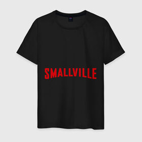 Мужская футболка хлопок с принтом Smallville в Санкт-Петербурге, 100% хлопок | прямой крой, круглый вырез горловины, длина до линии бедер, слегка спущенное плечо. | comixsuperhero | smallville | smalville | смолвилль | тайны смолвилля | тайны смолвиля