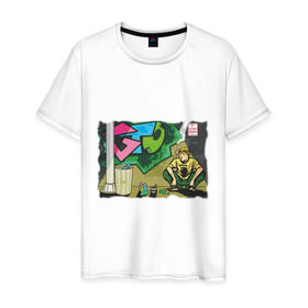Мужская футболка хлопок с принтом Great Teacher Onizuka в Санкт-Петербурге, 100% хлопок | прямой крой, круглый вырез горловины, длина до линии бедер, слегка спущенное плечо. | anime | great teavher onizuka | аниме | анимэ | онизука