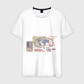 Мужская футболка хлопок с принтом Abstract в Санкт-Петербурге, 100% хлопок | прямой крой, круглый вырез горловины, длина до линии бедер, слегка спущенное плечо. | 