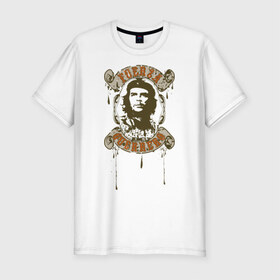 Мужская футболка премиум с принтом Che Guevara в Санкт-Петербурге, 92% хлопок, 8% лайкра | приталенный силуэт, круглый вырез ворота, длина до линии бедра, короткий рукав | 