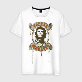 Мужская футболка хлопок с принтом Che Guevara в Санкт-Петербурге, 100% хлопок | прямой крой, круглый вырез горловины, длина до линии бедер, слегка спущенное плечо. | 