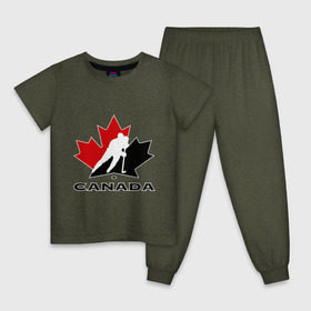 Детская пижама хлопок с принтом Canada в Санкт-Петербурге, 100% хлопок |  брюки и футболка прямого кроя, без карманов, на брюках мягкая резинка на поясе и по низу штанин
 | canada | hockey | nhl | канада | лига | нхл | хокей | хокейнаялига | хоккей | хоккейная лига