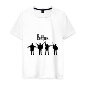 Мужская футболка хлопок с принтом The Beatles(3) в Санкт-Петербурге, 100% хлопок | прямой крой, круглый вырез горловины, длина до линии бедер, слегка спущенное плечо. | Тематика изображения на принте: beatles | lennon | битлз | битлс | битлы | леннон