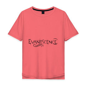 Мужская футболка хлопок Oversize с принтом Evanescence в Санкт-Петербурге, 100% хлопок | свободный крой, круглый ворот, “спинка” длиннее передней части | evanescence | американский рок | метал | рок | эвенескин