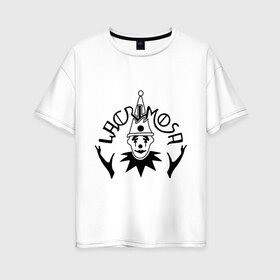 Женская футболка хлопок Oversize с принтом Lacrimosa в Санкт-Петербурге, 100% хлопок | свободный крой, круглый ворот, спущенный рукав, длина до линии бедер
 | heavy metal | metal | rock | trash metal | метал | панки | рок | трэш метал | хеви метал