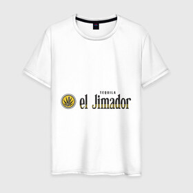 Мужская футболка хлопок с принтом Tequila El Jimador в Санкт-Петербурге, 100% хлопок | прямой крой, круглый вырез горловины, длина до линии бедер, слегка спущенное плечо. | el jimador | tequila | бар | бармен | текила