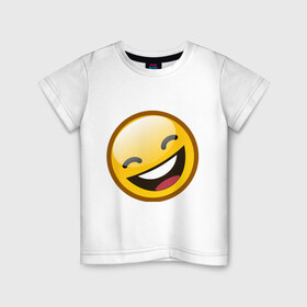 Детская футболка хлопок с принтом Emoticons tonygines (1) в Санкт-Петербурге, 100% хлопок | круглый вырез горловины, полуприлегающий силуэт, длина до линии бедер | 