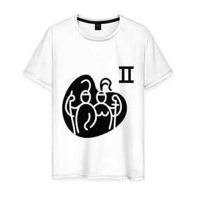 Мужская футболка хлопок с принтом Близнецы (6) в Санкт-Петербурге, 100% хлопок | прямой крой, круглый вырез горловины, длина до линии бедер, слегка спущенное плечо. | 