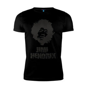 Мужская футболка премиум с принтом Jimi Hendrix в Санкт-Петербурге, 92% хлопок, 8% лайкра | приталенный силуэт, круглый вырез ворота, длина до линии бедра, короткий рукав | 60е | гитарист | джими хендрикс | джимми хендрикс | ретро | рок