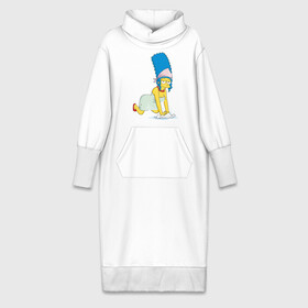 Платье удлиненное хлопок с принтом Мардж в Санкт-Петербурге,  |  | simpsons | мардж | симпсоны | симсоны