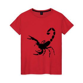 Женская футболка хлопок с принтом Scorpions (2) в Санкт-Петербурге, 100% хлопок | прямой крой, круглый вырез горловины, длина до линии бедер, слегка спущенное плечо | скорпион