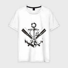 Мужская футболка хлопок с принтом Pirats (2) в Санкт-Петербурге, 100% хлопок | прямой крой, круглый вырез горловины, длина до линии бедер, слегка спущенное плечо. | пират