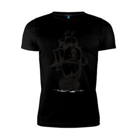 Мужская футболка премиум с принтом Pirats (4) в Санкт-Петербурге, 92% хлопок, 8% лайкра | приталенный силуэт, круглый вырез ворота, длина до линии бедра, короткий рукав | Тематика изображения на принте: пират