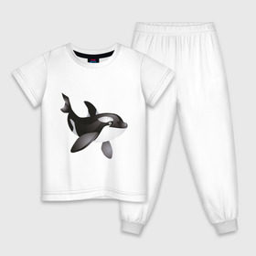 Детская пижама хлопок с принтом Дельфинчик в Санкт-Петербурге, 100% хлопок |  брюки и футболка прямого кроя, без карманов, на брюках мягкая резинка на поясе и по низу штанин
 | дельфин | дельфинчик