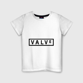 Детская футболка хлопок с принтом Valve в Санкт-Петербурге, 100% хлопок | круглый вырез горловины, полуприлегающий силуэт, длина до линии бедер | valve | valvehalf life | разработчик