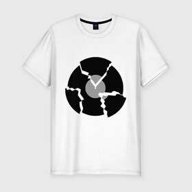 Мужская футболка премиум с принтом Пластинка в Санкт-Петербурге, 92% хлопок, 8% лайкра | приталенный силуэт, круглый вырез ворота, длина до линии бедра, короткий рукав | 
