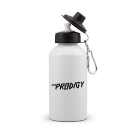 Бутылка спортивная с принтом The Prodigy логотип в Санкт-Петербурге, металл | емкость — 500 мл, в комплекте две пластиковые крышки и карабин для крепления | heavy рок | metal | rock | trash | продиджи | продижи | трэш | хеви метал