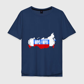 Мужская футболка хлопок Oversize с принтом Wpc-wpo в Санкт-Петербурге, 100% хлопок | свободный крой, круглый ворот, “спинка” длиннее передней части | Тематика изображения на принте: powerlifting