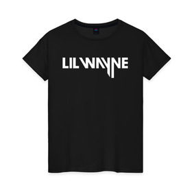 Женская футболка хлопок с принтом Lil Wayne в Санкт-Петербурге, 100% хлопок | прямой крой, круглый вырез горловины, длина до линии бедер, слегка спущенное плечо | gangsta | gansta | hip | hip hop | hop | rap | реп | рэп | рэпчина | хип | хип хоп | хоп