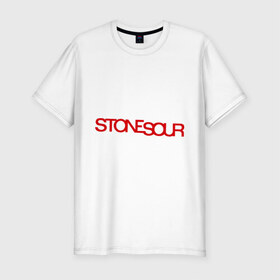 Мужская футболка премиум с принтом Stone Sour в Санкт-Петербурге, 92% хлопок, 8% лайкра | приталенный силуэт, круглый вырез ворота, длина до линии бедра, короткий рукав | 