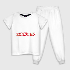 Детская пижама хлопок с принтом The Exploited в Санкт-Петербурге, 100% хлопок |  брюки и футболка прямого кроя, без карманов, на брюках мягкая резинка на поясе и по низу штанин
 | exploited | rock | панк | рок | эксплойтэд