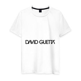 Мужская футболка хлопок с принтом David Guetta в Санкт-Петербурге, 100% хлопок | прямой крой, круглый вырез горловины, длина до линии бедер, слегка спущенное плечо. | Тематика изображения на принте: david guetta | dj | диджей | дэвид гетта