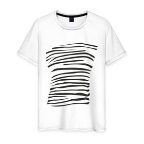 Мужская футболка хлопок с принтом Зебра (2) в Санкт-Петербурге, 100% хлопок | прямой крой, круглый вырез горловины, длина до линии бедер, слегка спущенное плечо. | africa | safari | zebra | животные | зебра | сафари