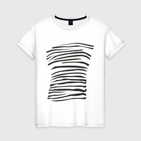 Женская футболка хлопок с принтом Зебра (2) в Санкт-Петербурге, 100% хлопок | прямой крой, круглый вырез горловины, длина до линии бедер, слегка спущенное плечо | africa | safari | zebra | животные | зебра | сафари