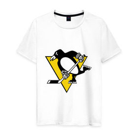 Мужская футболка хлопок с принтом Pittsburgh Penguins Malkin 71 в Санкт-Петербурге, 100% хлопок | прямой крой, круглый вырез горловины, длина до линии бедер, слегка спущенное плечо. | malkin | nhl | pittsburgh penguins | малкин | нхл | питсбург | хоккейный клуб