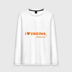 Мужской лонгслив хлопок с принтом I love vagina в Санкт-Петербурге, 100% хлопок |  | девушки | отношения