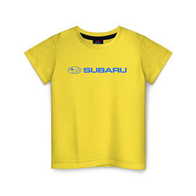 Детская футболка хлопок с принтом Subaru (3) в Санкт-Петербурге, 100% хлопок | круглый вырез горловины, полуприлегающий силуэт, длина до линии бедер | auto | subaru | авто | автобренды | автомобиль | субарик | субару | тачки