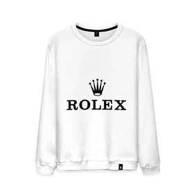 Мужской свитшот хлопок с принтом Rolex в Санкт-Петербурге, 100% хлопок |  | rolex | бренд | гламурный | дорогой | корона | крутой | марка | пафосный | ролекс | часы