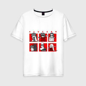 Женская футболка хлопок Oversize с принтом Hellsing Alucard Chibi в Санкт-Петербурге, 100% хлопок | свободный крой, круглый ворот, спущенный рукав, длина до линии бедер
 | anime | hellsing | аниме | анимэ | хелсинг