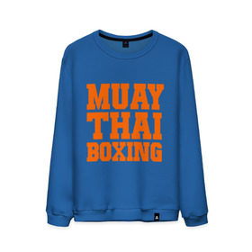 Мужской свитшот хлопок с принтом Muay Thai Boxing в Санкт-Петербурге, 100% хлопок |  | емельяненко | муай тай