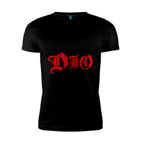 Мужская футболка премиум с принтом Dio в Санкт-Петербурге, 92% хлопок, 8% лайкра | приталенный силуэт, круглый вырез ворота, длина до линии бедра, короткий рукав | heavy metal | metal | rock | trash metal | метал | рок | трэш метал | хеви метал