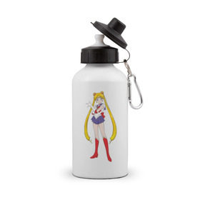 Бутылка спортивная с принтом Sailor moon (1) в Санкт-Петербурге, металл | емкость — 500 мл, в комплекте две пластиковые крышки и карабин для крепления | аниме | сейлор мун | сэйлор мун