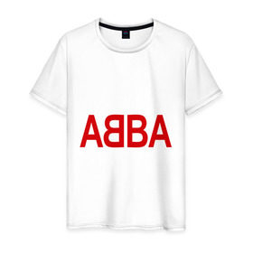 Мужская футболка хлопок с принтом ABBA в Санкт-Петербурге, 100% хлопок | прямой крой, круглый вырез горловины, длина до линии бедер, слегка спущенное плечо. | 70е | 80е | abba | абба | группа | квартет | музыка | музыкальные группы | поп музыка