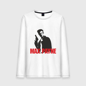 Мужской лонгслив хлопок с принтом Max Payne (2) в Санкт-Петербурге, 100% хлопок |  | max payne | shooter | макс пейн | стрелялка | шутер